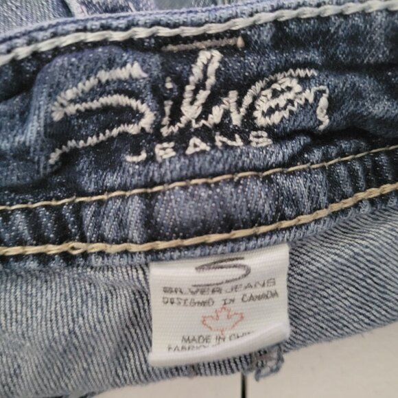Silver Suki Boot Cut Jeans Womens Size 28 Mid Rise Light Wash Denim Pants - Picture 4 of 7